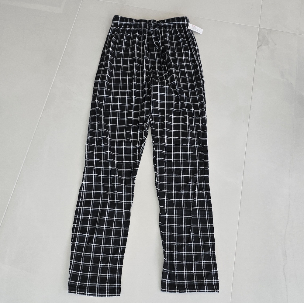 NWT Black and White Checkered PJ Pants - size Small